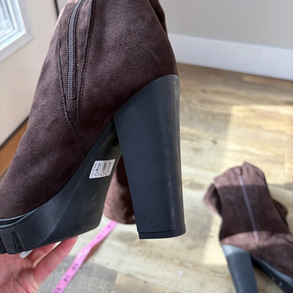 Frankie Segal Brown Over The Knee Boots